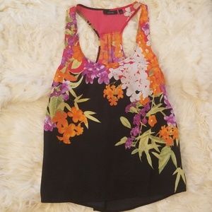 Floral racerback tank